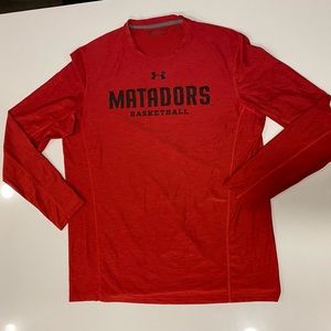 Under armor CSUN matador’s basketball long sleeve fan shirt
